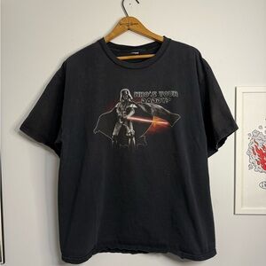 Vintage Star Wars Darth Vader Dark Graphic Tee Lucas Films